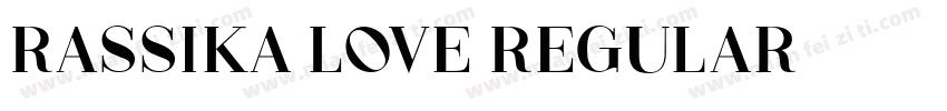 Rassika Love Regular字体转换